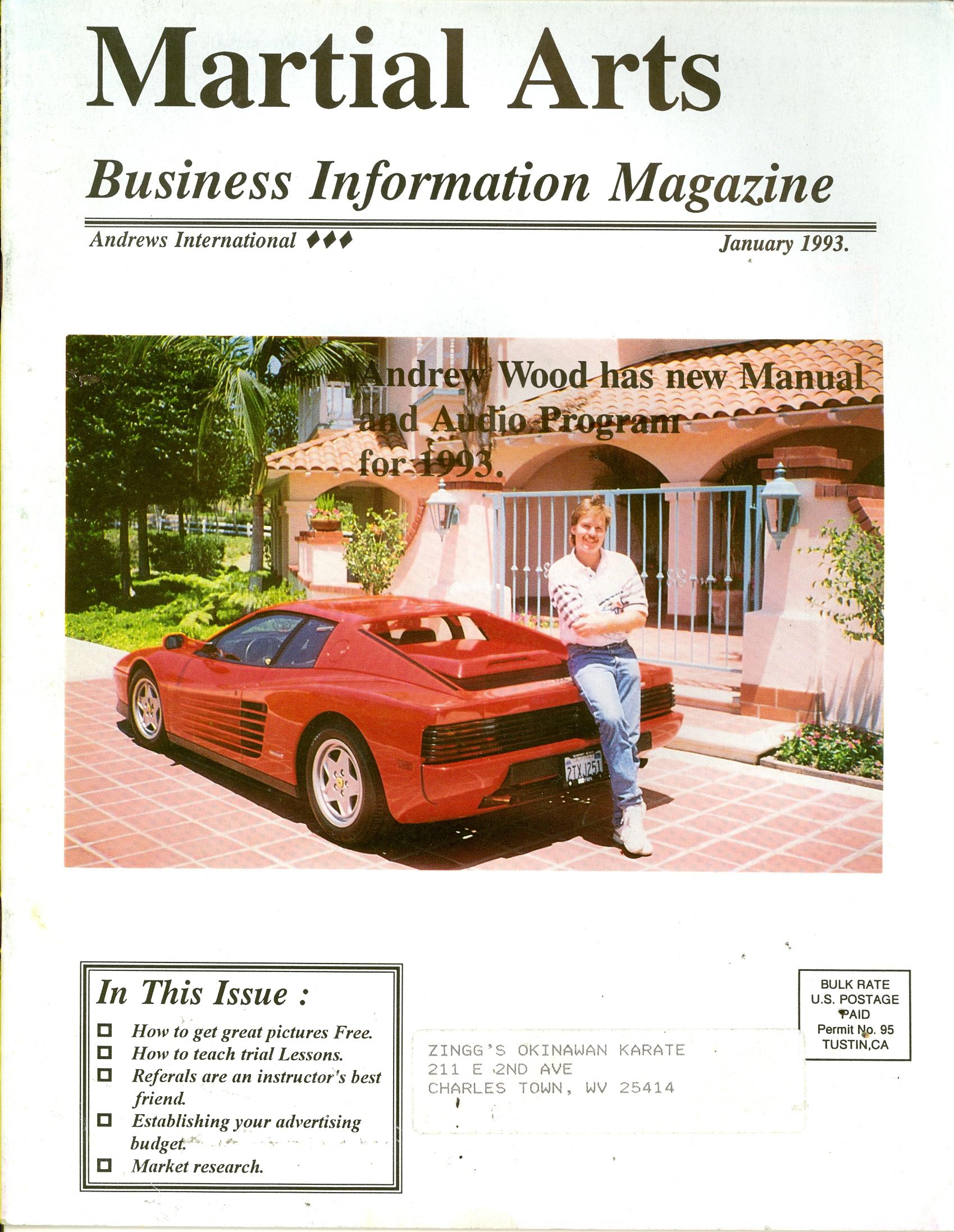 01/93 Martial Arts Business Information